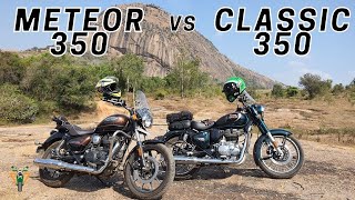 Royal Enfield CLASSIC 350 vs METEOR 350 | Which is better?