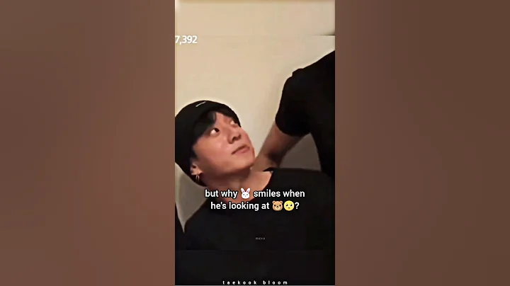 But why Jungkook smiles when he's looking at Taehyung 🤔⁉️ #shorts #taekook