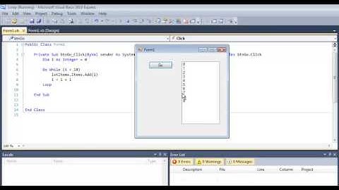 Visual Basic Do While Loop Tutorial Using a List Box - VB.NET Algorithm