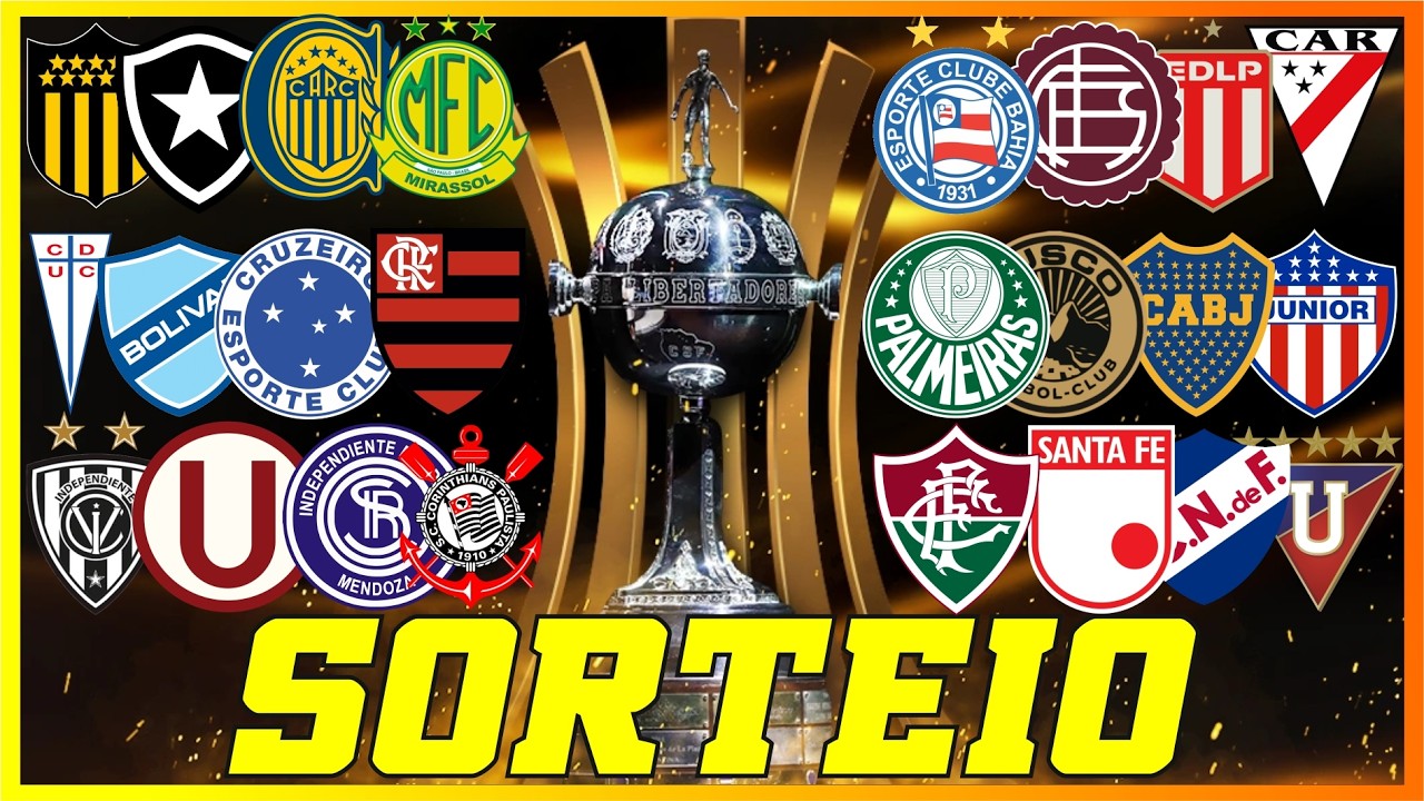 LIBERTADORES 2026 - SORTEIO DOS GRUPOS