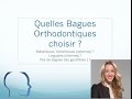 Quelles bagues orthodontiques choisir ?