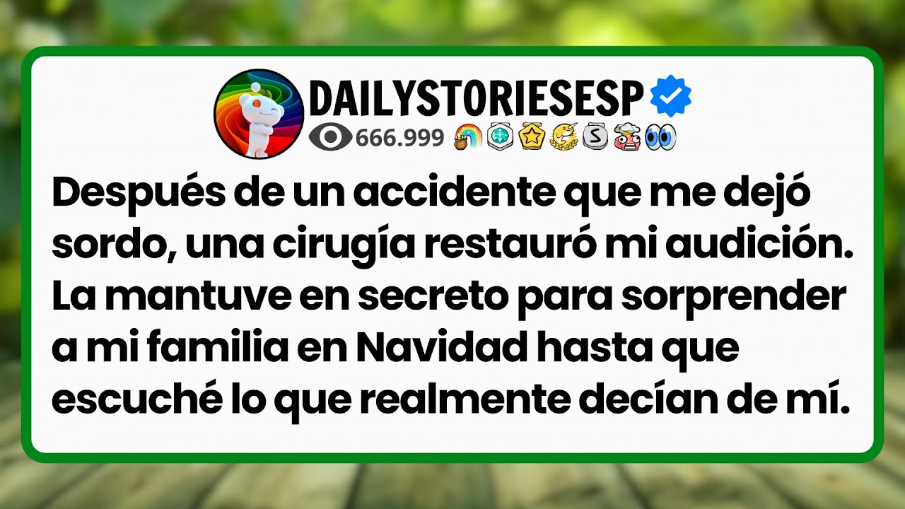 [HISTORIA COMPLETA] Después de un accidente que me dejó sordo, una cirugía restauró mi audición....