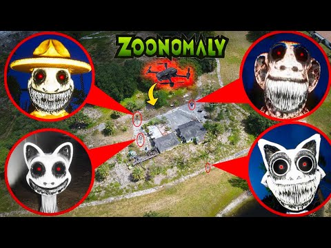 DRONE CATCHES ZOOKEEPER, SMILE CAT, CATNAP, BEAR & ZOONOMALY MONSTERS AT ABANDONED ZOO (ZOONOMALY)