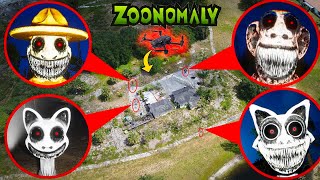 DRONE CATCHES ZOOKEEPER, SMILE CAT, CATNAP, BEAR & ZOONOMALY MONSTERS AT ABANDONED ZOO (ZOONOMALY)