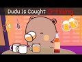 Dudu is caught drinking  peach goma animation bubuanddudu