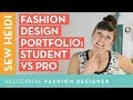 How to Create a Fashion Portfolio that gets the job: Student vs Professional Fashion Designer