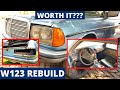 Rebuilding Modifying Abandoned Mercedes Benz W123C Part 2 - Restoration | Build