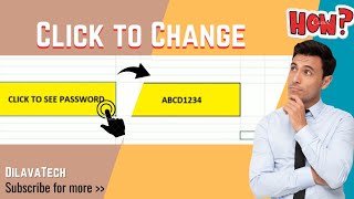 How to Change Cell Value on Click | Excel Trick | VBA Code | DilavaTech