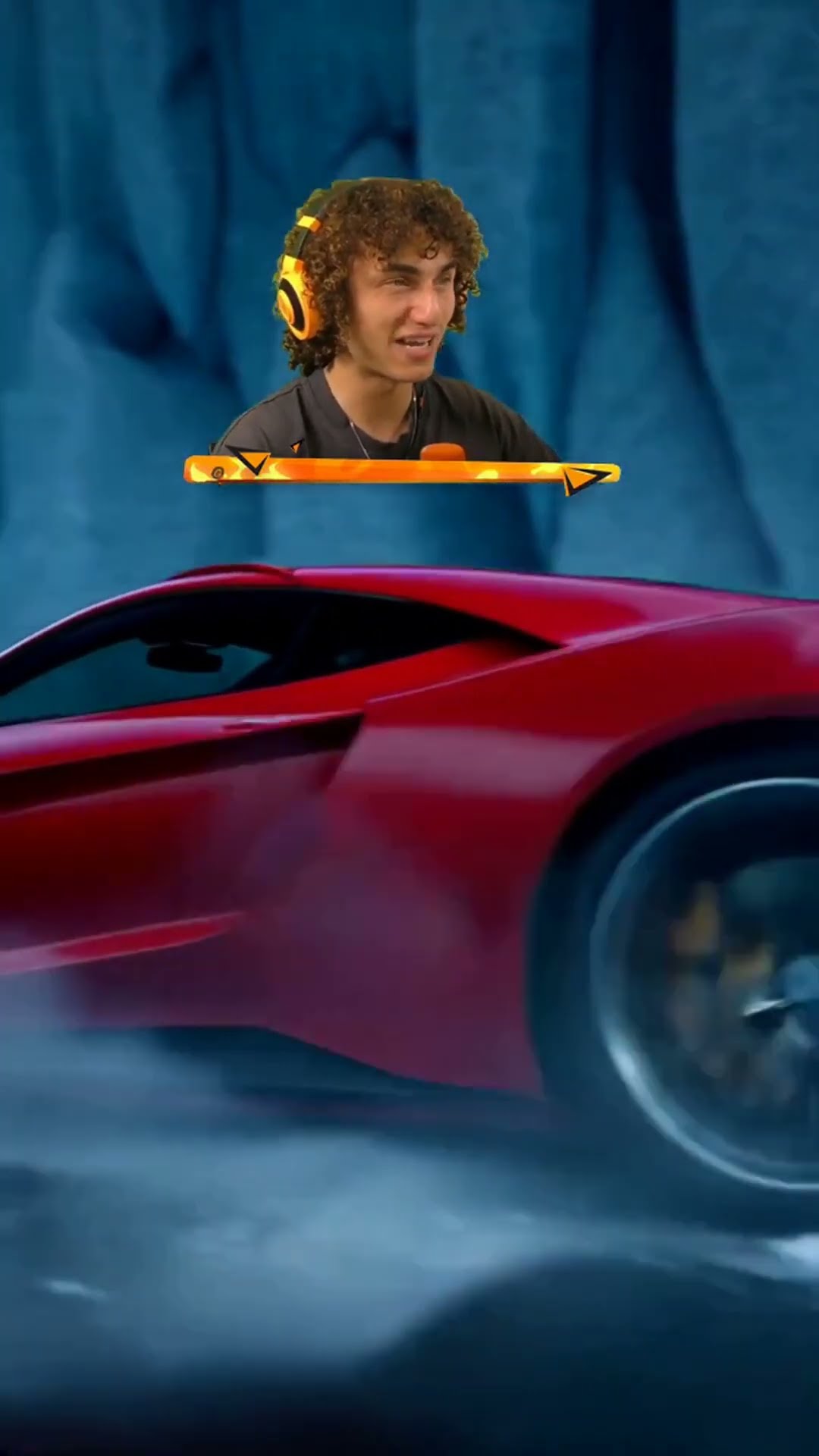 Red Supercar DRIFTING on ICE!