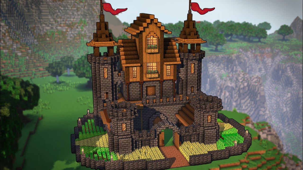 Minecraft: How to build a Deepslate Castle | Tutorial [part1]