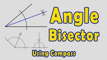 How To Bisect a Given Angle using Compass