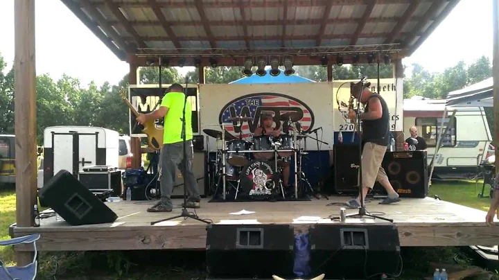 Chip's guitar smash Jeremy Priddy Memorial Concert...