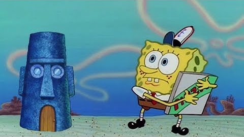 Squidward’s House Trying To Get A Pizza From Spongebob