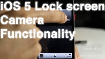 iOS 5.1 Lock Screen Camera Functionality