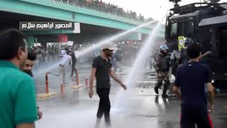 مظاهرات محأفظة ميسان تحرق مقرات الاحزاب في ميسان