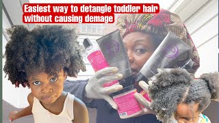 Easiest way to detangle toddlers hair | Vlogmas day 7