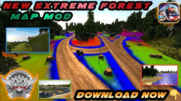 New Extreme Forest Map Mod for Bussid 3.7.1 || FAZAL GAMERZ