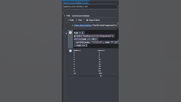 How to Print Numbers and Squares in python | Print Squares &Numbers in python #python #shorts #viral
