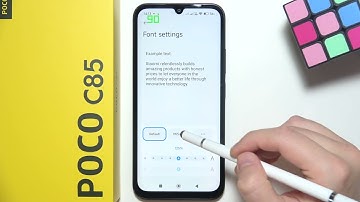 Poco C85: How to Change Font Size