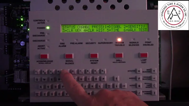 Notifier Onyx 320 and 640 time & date setting