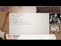 Maps - Maroon 5 Guitar Backing Track with chords and lyrics
