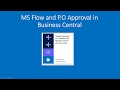 Using ms flow to set up purchase order approval in business central