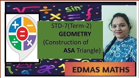 Std-7(Term-2)MATHS/Construction of (ASA)Triangle/Practical Geometry(Part C)