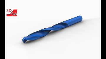 How to make drill bit in SolidWorks