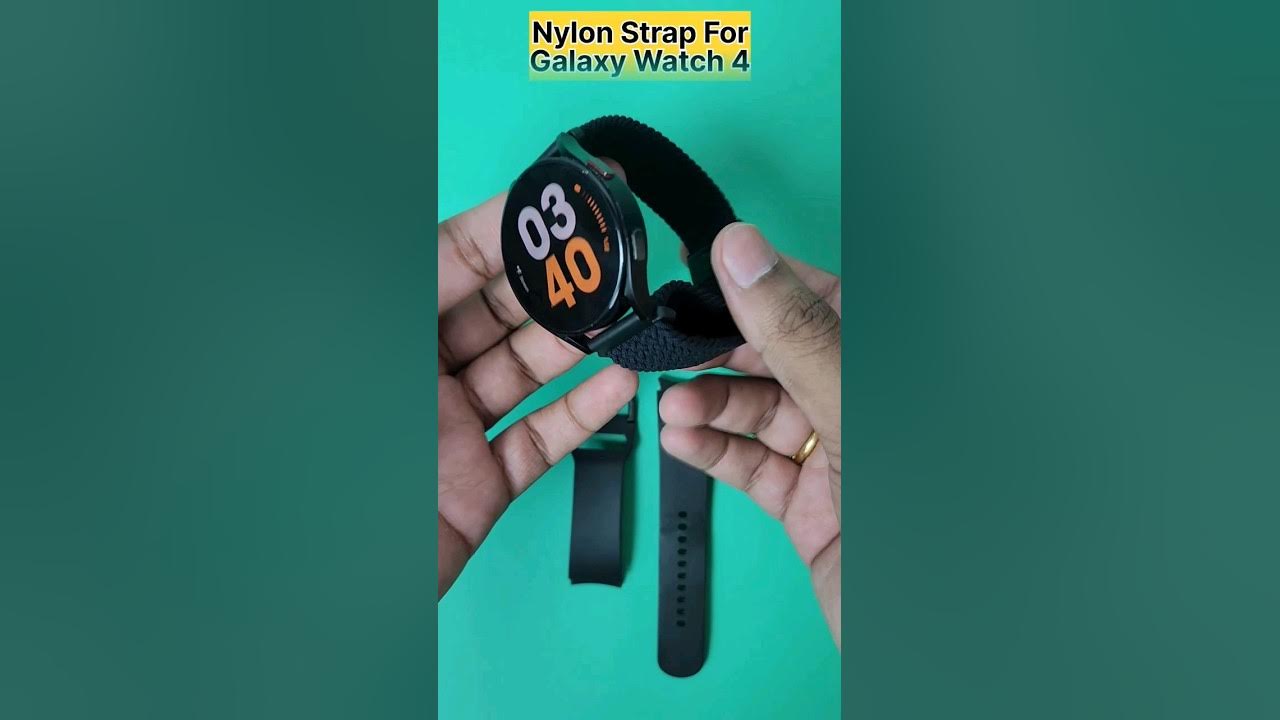 Galaxy Watch 4 Nylon Strap YouTube