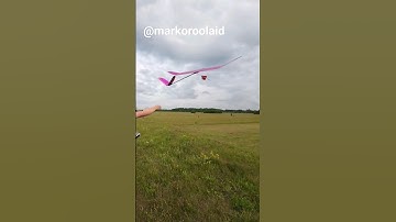 RC Glider SIMPLE LADY V3, Full Build From SCRATCH and MAIDEN. RC airplane bungee hi start #shorts