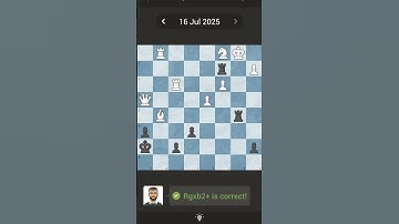16-7-2025 chess.com daily puzzle♟️🧩 #chess #chesspuzzleseries #puzzle #chesspuzzle #chesscom