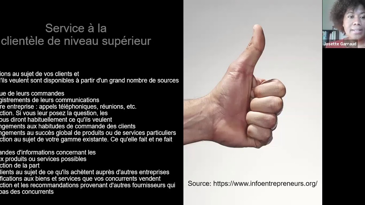 Webinaire : Un bon service à la clientèle