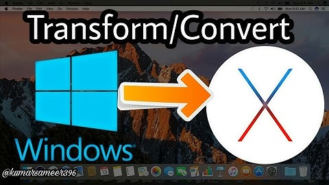 Transform/Convert Windows 7/8/8.1/10 into Mac Os X Sierra!  😱 2017!