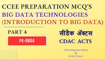 CDAC | PG-DBDA | CCEE Preparation MCQ