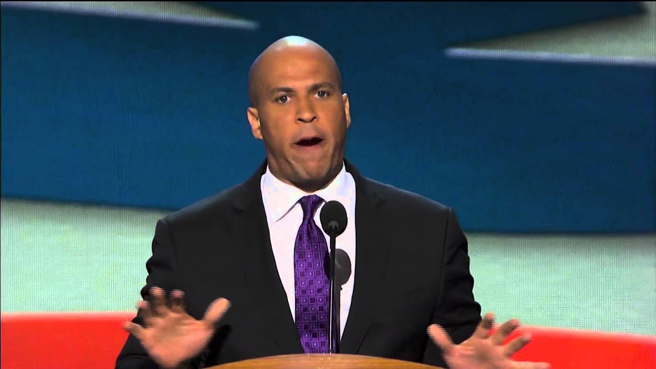 Mayor Cory Booker Lays out Party Platform at the DNC
