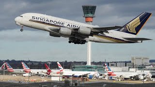 London Heathrow LHR Plane Spotting 🇬🇧 Observation Deck / LHR Airport panoramic view Terminal 4