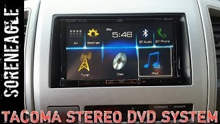 Tacoma 2nd Gen DVD stereo system install double din Headrest Monitors Rear Camera Toyota 05-11 TRD