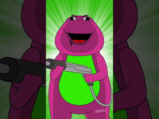 Barney the dinosaur funny parody class=