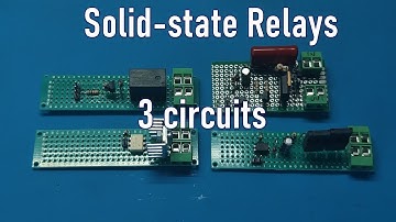 DIY solid state relays. Three circuits