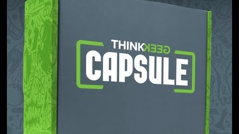 Think Geek Capsule #2 Unboxing