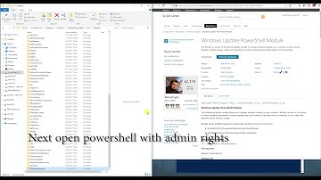 How to update windows with Powershell module