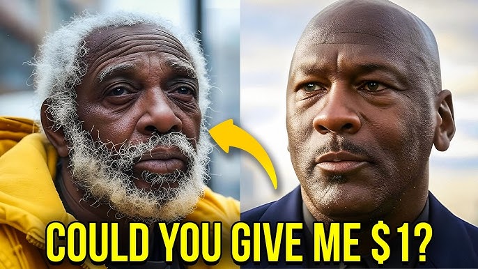 Homless Asked Michael Jordan for Just $1. What Jordan Did Next Left Him  Speechless - YouTube