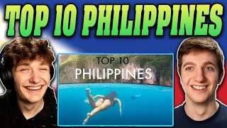 American Guys React To TOP 10 PHILIPPINES (Your DREAM Destination) By Lost Leblanc