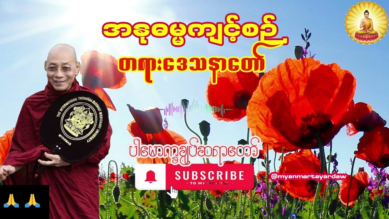 🙏အနုဓမ္မကျင့်စဉ် တရားဒေသနာတော်🙏
