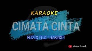 Cimata Cinta karaoke | Pop Sunda Bah Dadeng | Minus one lirik