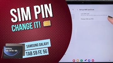 Samsung Galaxy Tab S9 FE - How to Change SIM PIN • 📱 • 🔢 • 🔐 • Tutorial
