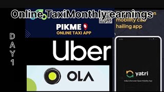 Online taxi cochin monthly earnings detailed video .day-1
