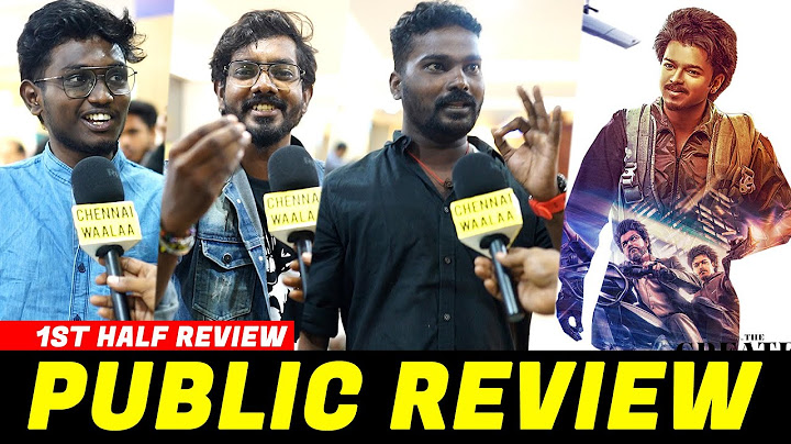 Goat 1st Half Review | Goat Public Review | Goat Movie Review | Thalapathy Vijay | Goat Review | CW!