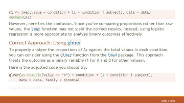 Analyzing Proportions in R: Using lmer for Your Dataframe