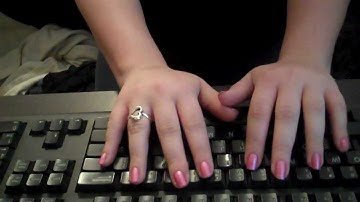 ASMR sounds 23-Keyboard tapping/typing, box tapping, bubble wrap, pencil erasing.